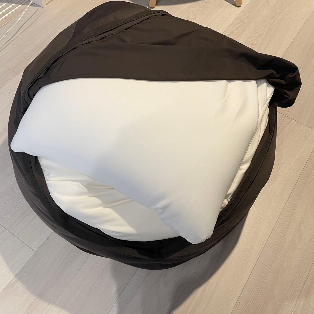 身体にフィットするソファ　人をダメにするソファ　ブラウン　無印良品　補充つき