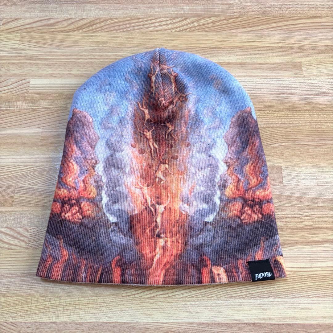 FUCKING AWESOME INFERNO SKULLY ビーニー