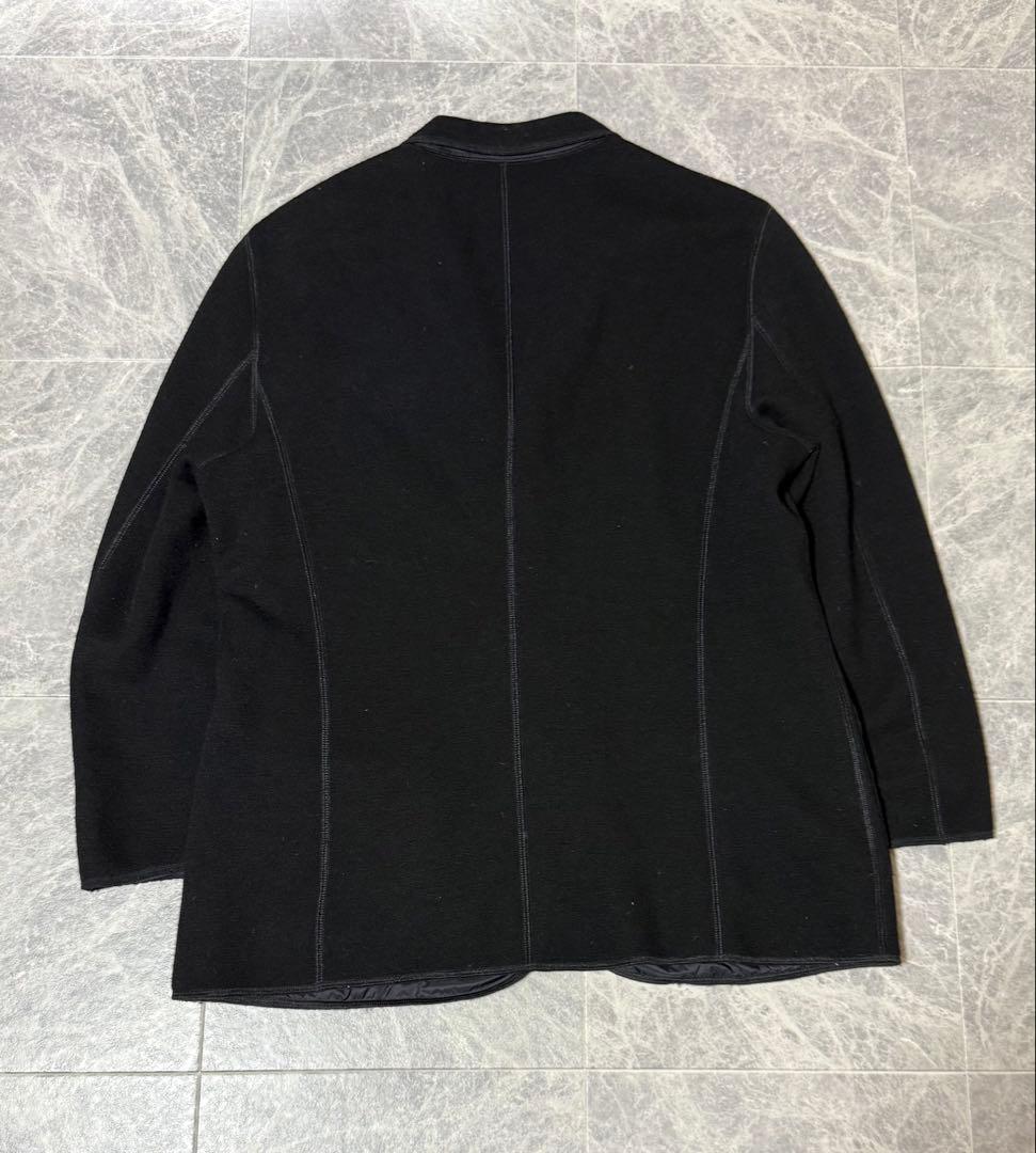 GIORGIO ARMANI アルマーニ ナイロン ウールニットジャケット 54