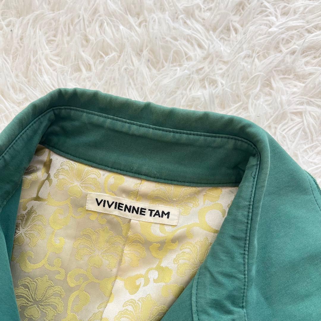 ヴィヴィアンタム トレンチコート ダブル 刺繍 中国パワーネット ロング丈
