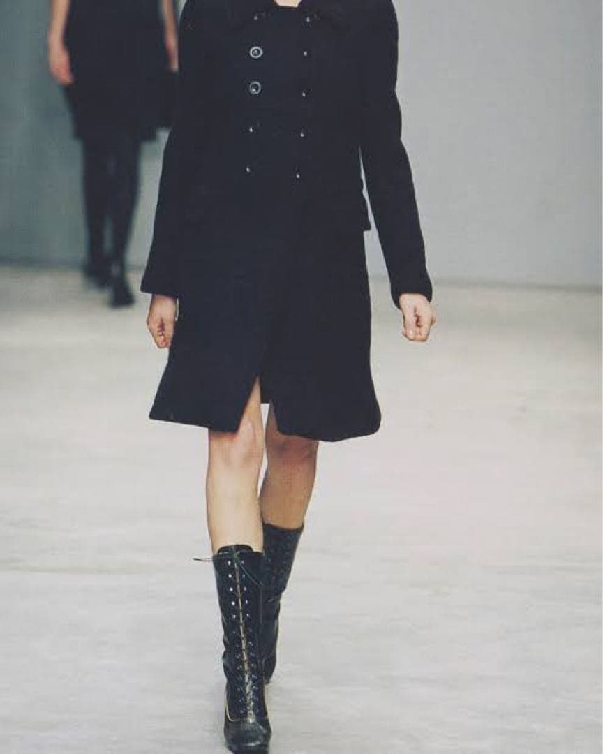 靴 2001aw cracked leather boots
