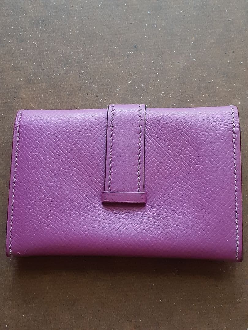 HERMES ベアン 名刺入れ シルバー金具