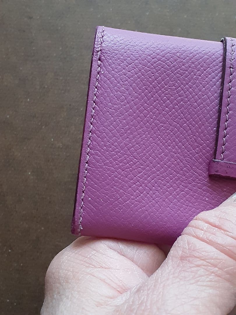 HERMES ベアン 名刺入れ シルバー金具