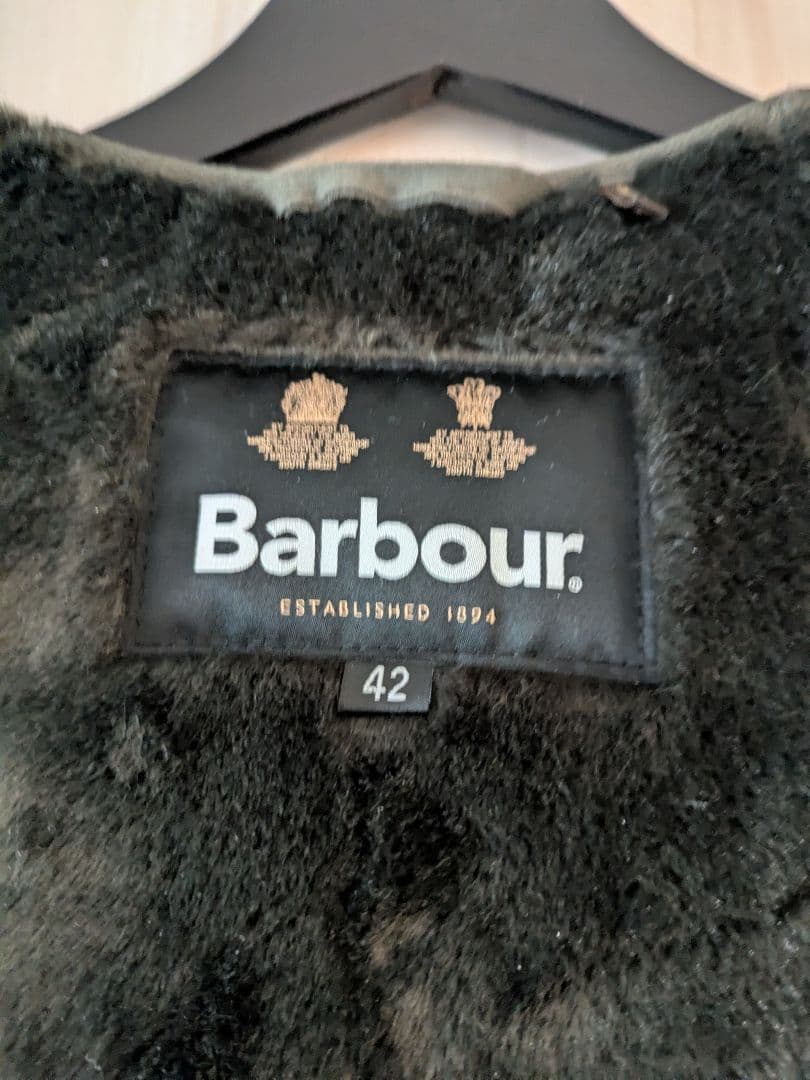 最終値下げ!美品・Barbour バブアーライナーベスト　ファーベスト