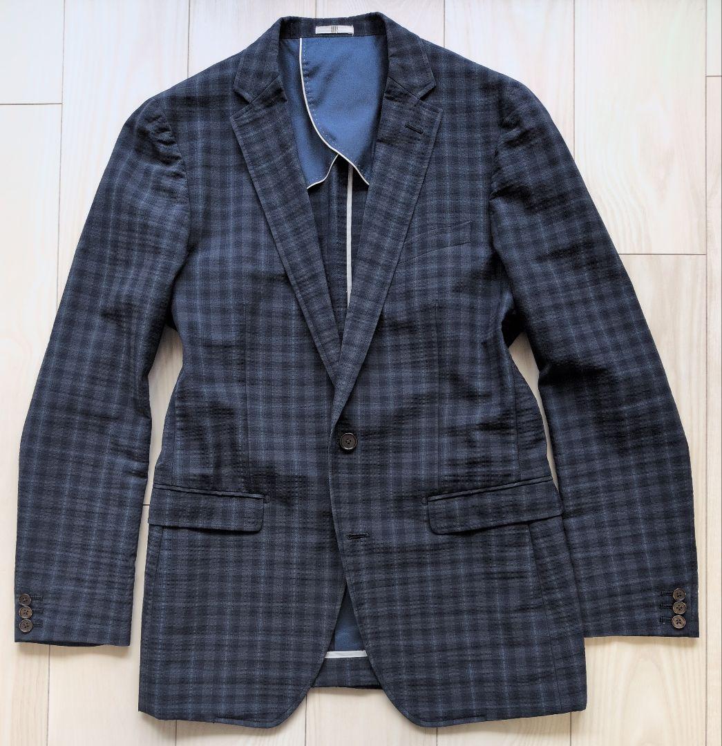 【極美品】スーツセレクト　シアサッカー　HAVANA　テーラードジャケット XL