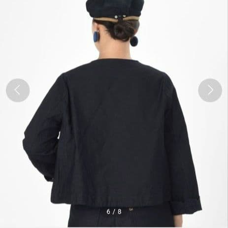 ４５Ｒ 藍納戸粟サテンのカットワークAKIYAボレロ