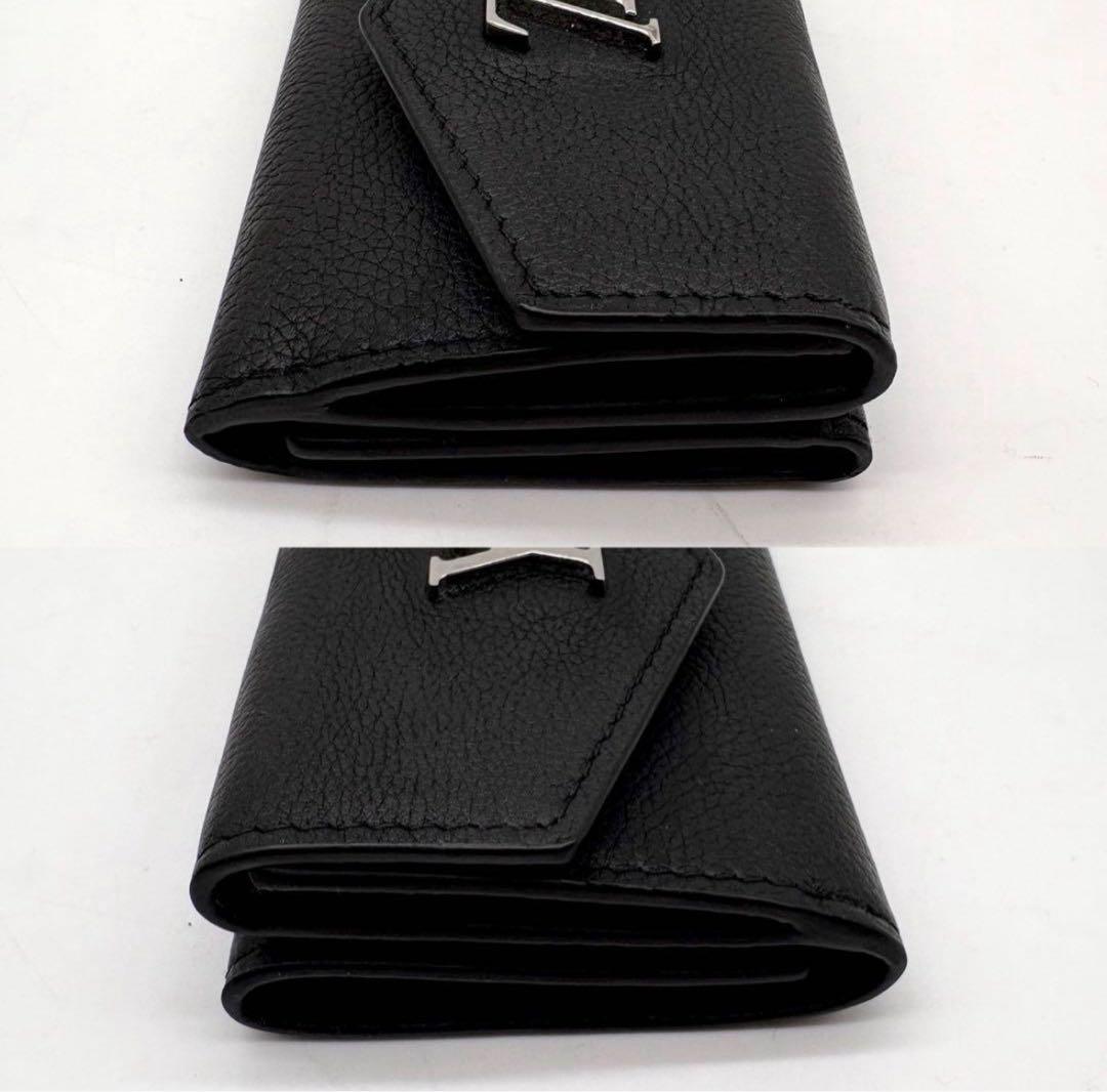 【極美品】ルイヴィトン ポルトフォイユ ロック ミニ コンパクト 黒
