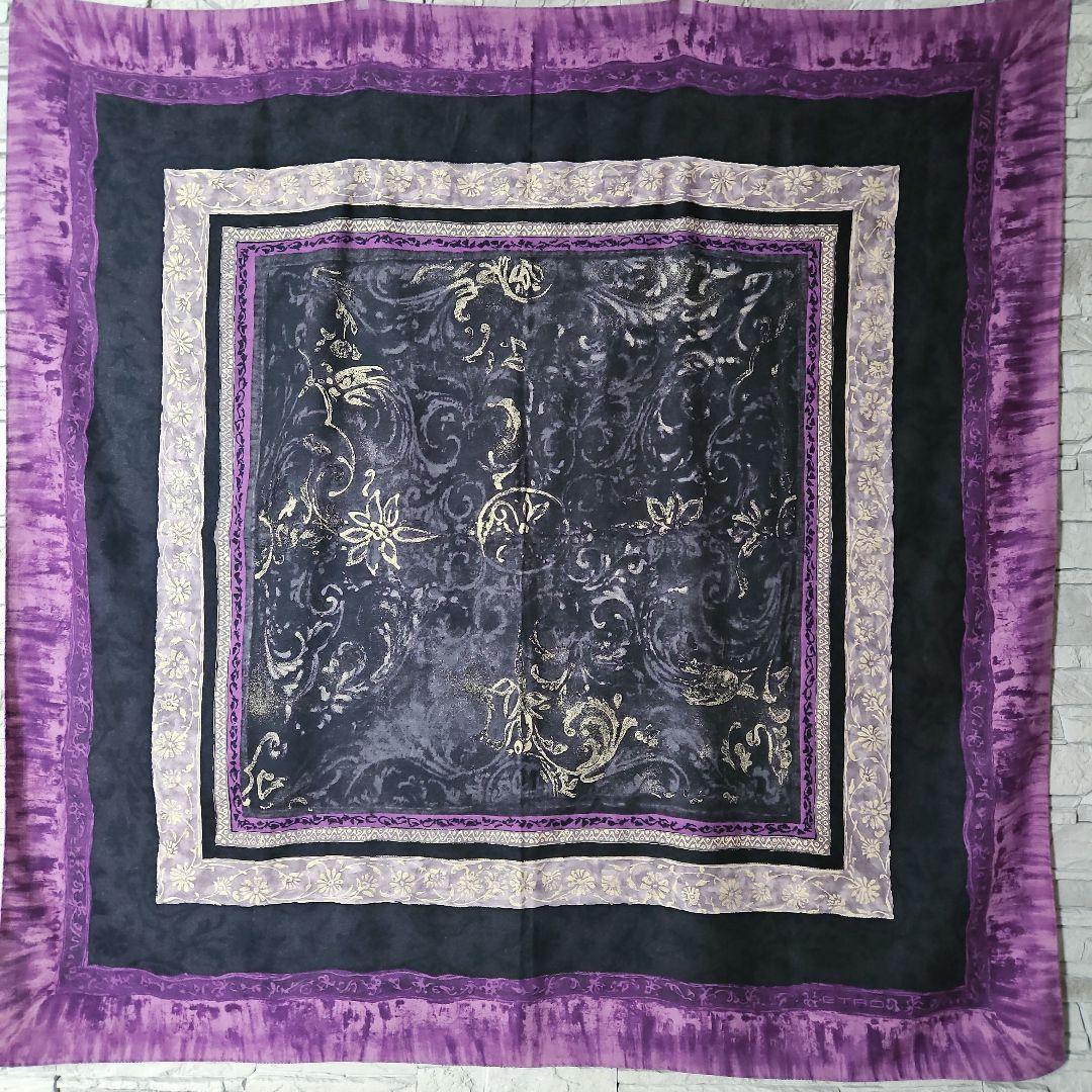 ETRO エトロ ストール ショール パープル 大判