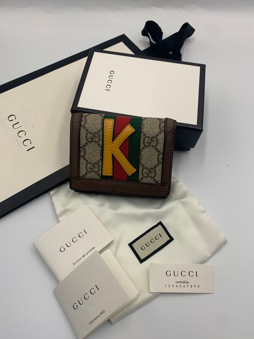 GUCCI 折り財布 オフィディア GGマーモント シェリーライン