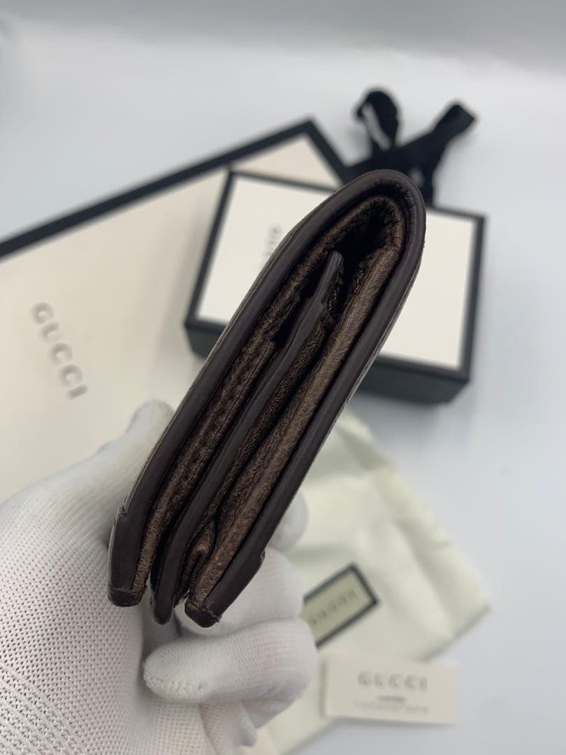 GUCCI 折り財布 オフィディア GGマーモント シェリーライン