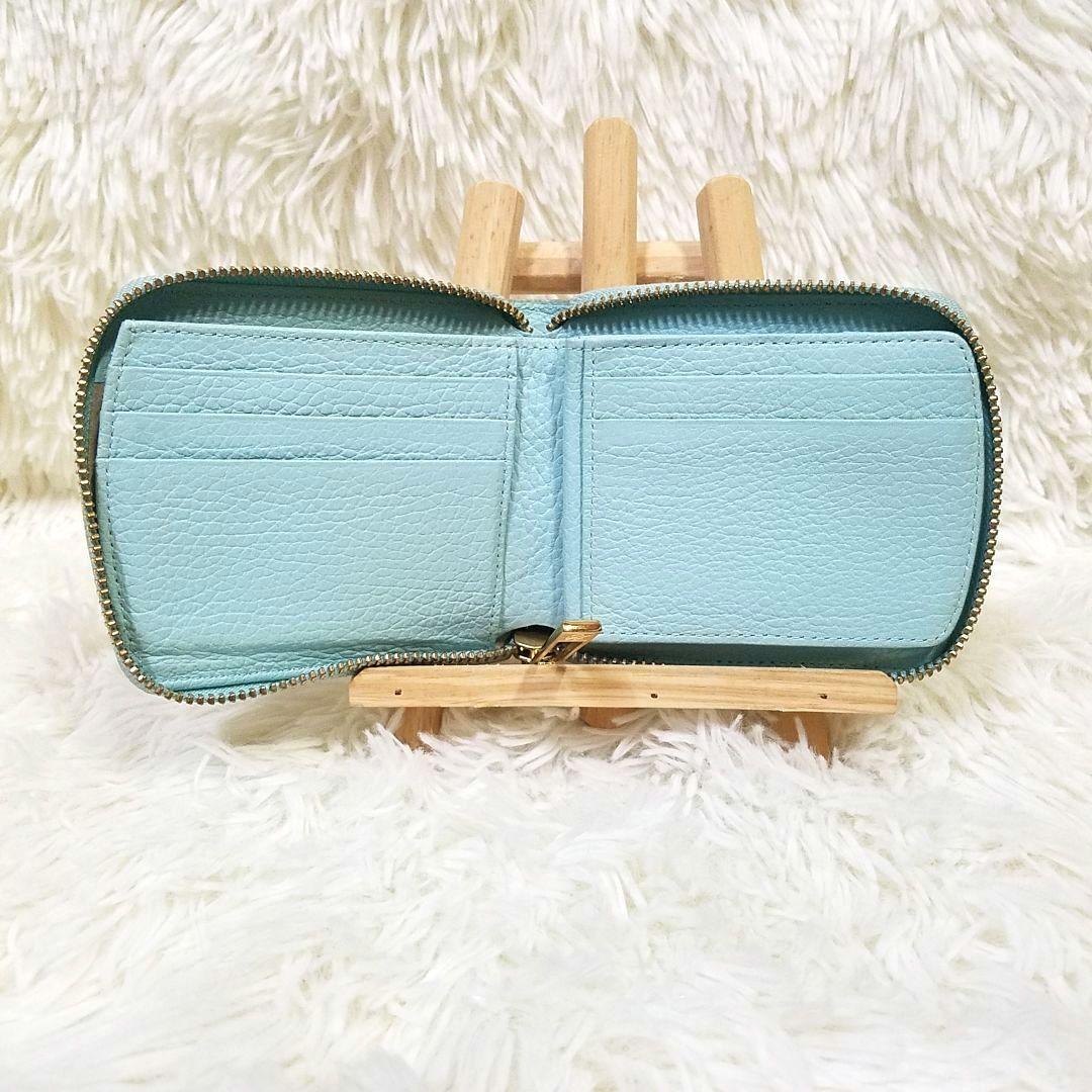 【極美品】Her Schedule 二つ折り財布 エナメル レザー マルチカラー