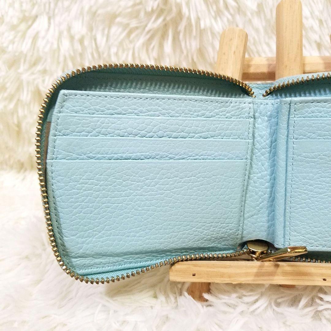 【極美品】Her Schedule 二つ折り財布 エナメル レザー マルチカラー
