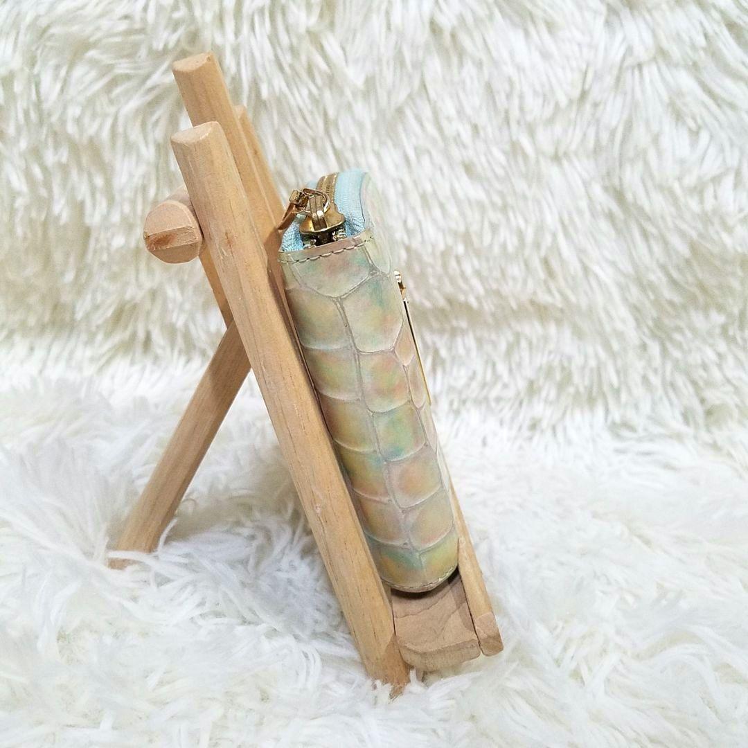 【極美品】Her Schedule 二つ折り財布 エナメル レザー マルチカラー