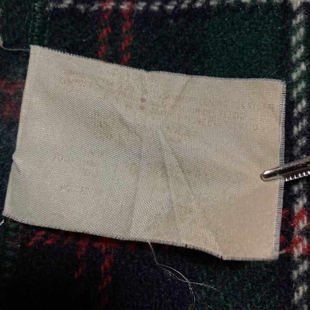 ダッフルコート DuffleCoat パーカー イングランド製 ウール 緑 XL