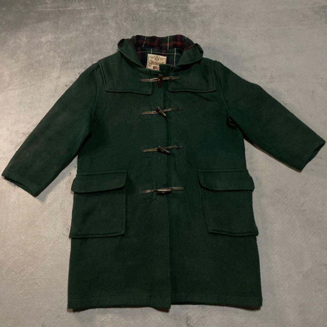 ダッフルコート DuffleCoat パーカー イングランド製 ウール 緑 XL