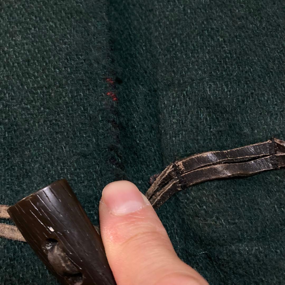 ダッフルコート DuffleCoat パーカー イングランド製 ウール 緑 XL
