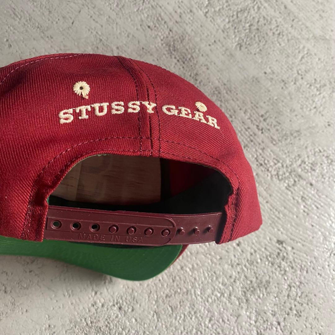 90s old stussy gear cap 白タグ usa製