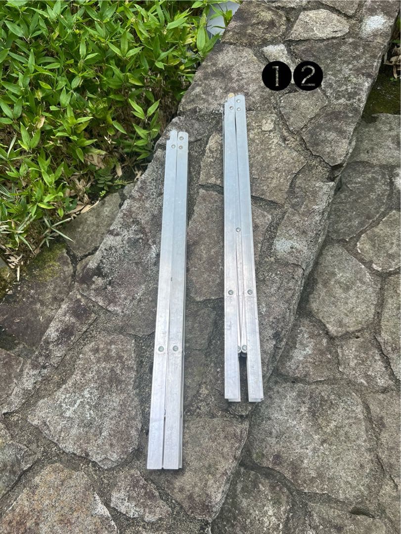 【廃盤品／中古】折りたたみ式アルミ製ハイスタンド２本価格❶❷セット販売