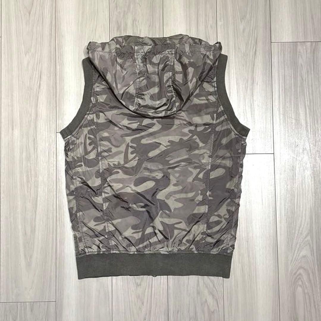トップス 00s DIESEL camo nylon vest archive y2k