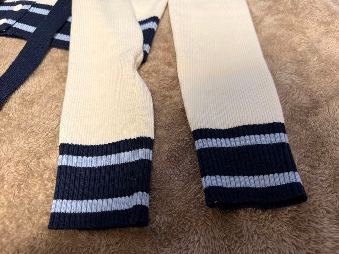 限定bibiy B. CLUB TIE CARDIGAN 白
