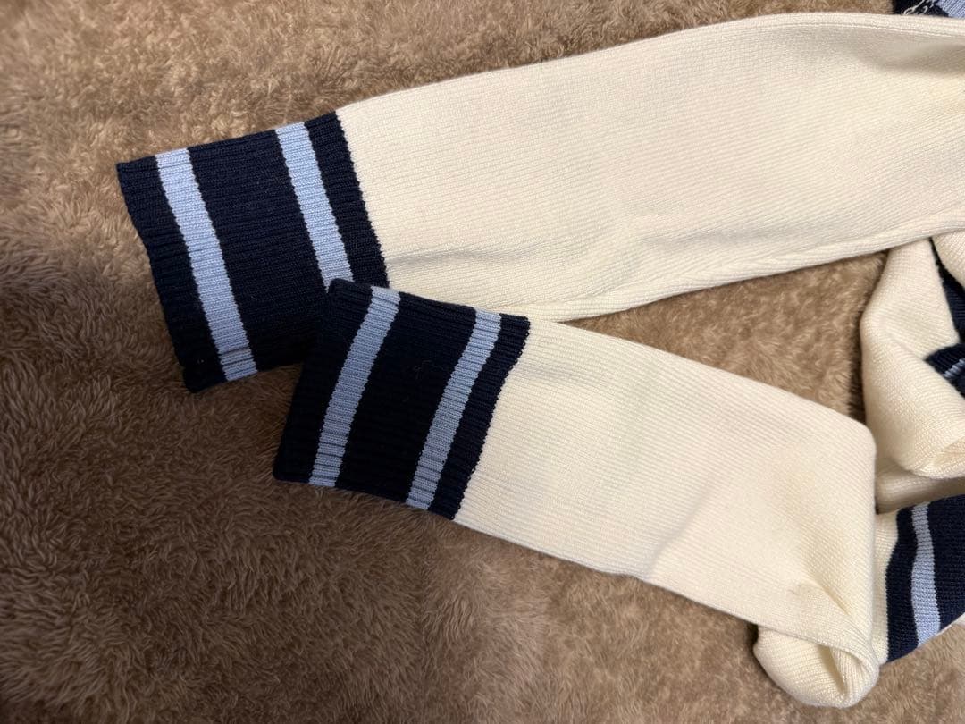 限定bibiy B. CLUB TIE CARDIGAN 白