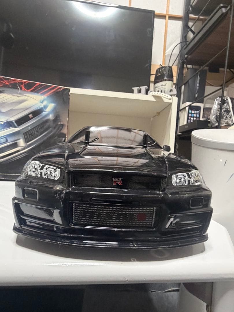 GT-R R34 タミヤラジコンカー 1/10速ドリ