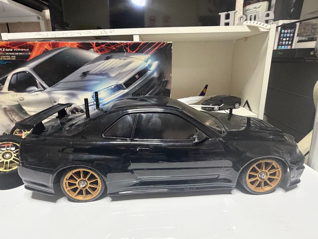 GT-R R34 タミヤラジコンカー 1/10速ドリ