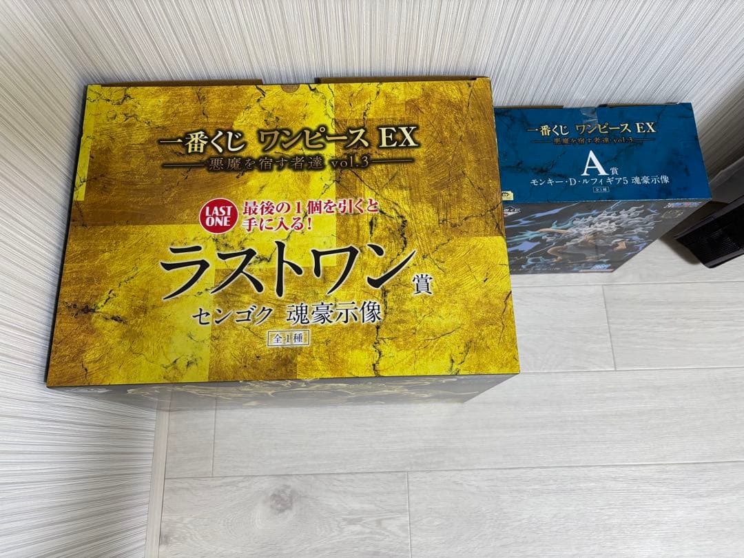 【新品未開封】一番くじ ワンピース　ルフィー•センゴク•カイドウ•モモの助
