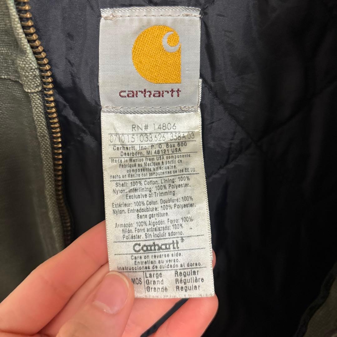 carhartt アクティブジャケット　モスグリーン