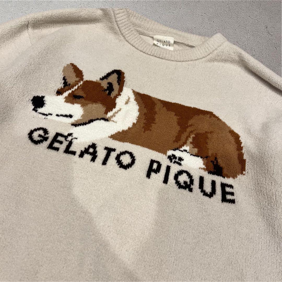 ジェラートピケ SLEEPING DOG ジャガードプルオーバー