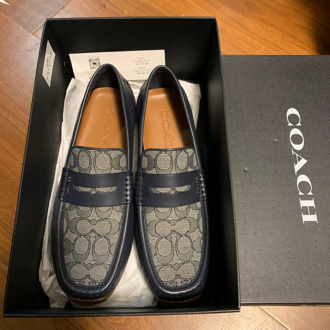 COACH リアム ドライバー シグネチャー ジャカード