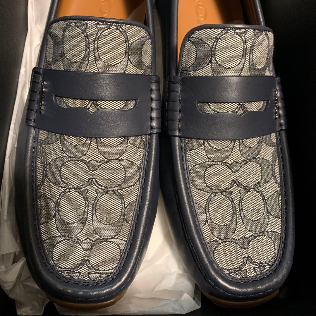 COACH リアム ドライバー シグネチャー ジャカード