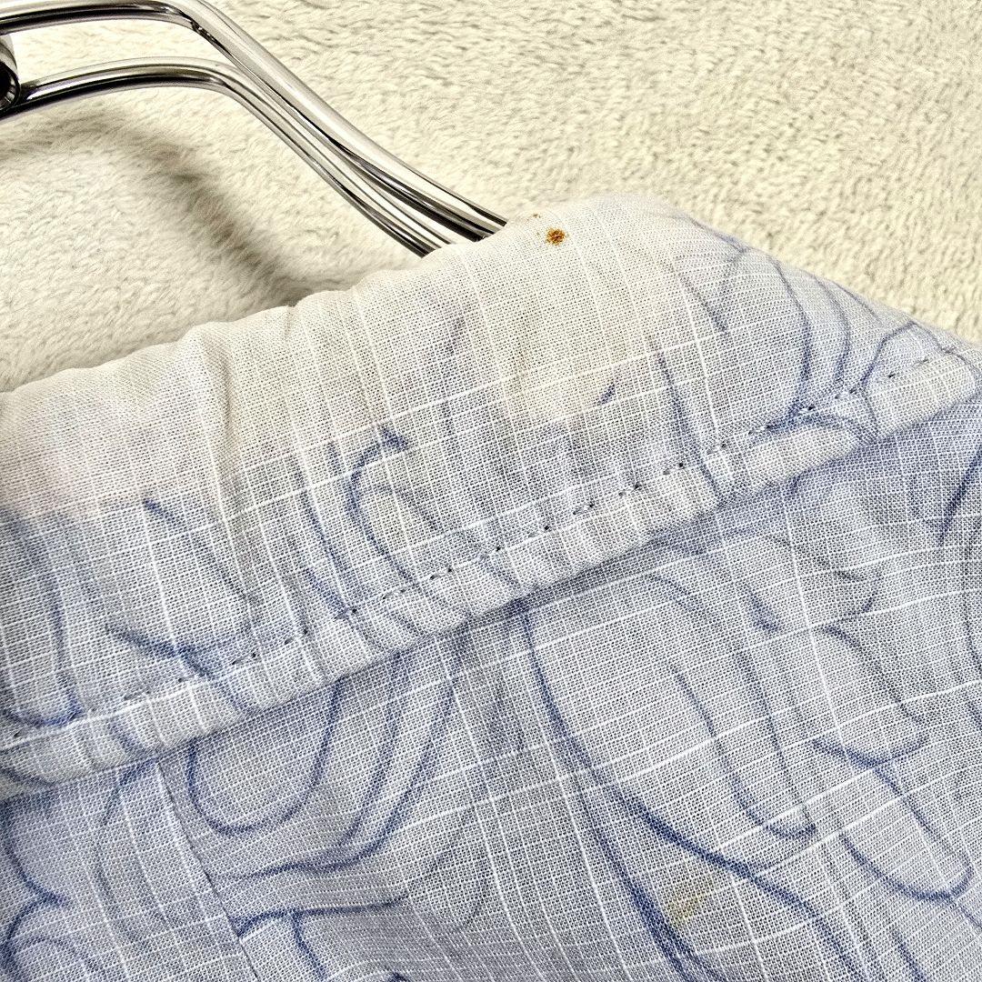 希少XL ETRO エトロ テーラードジャケット ブレザー 総柄 花柄 水色