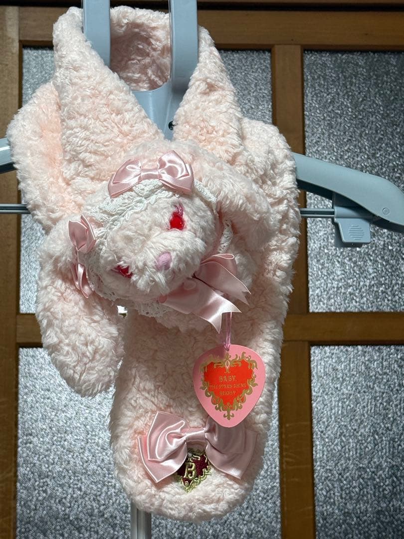 BABY♡ うさくみゃマフラー ピンク