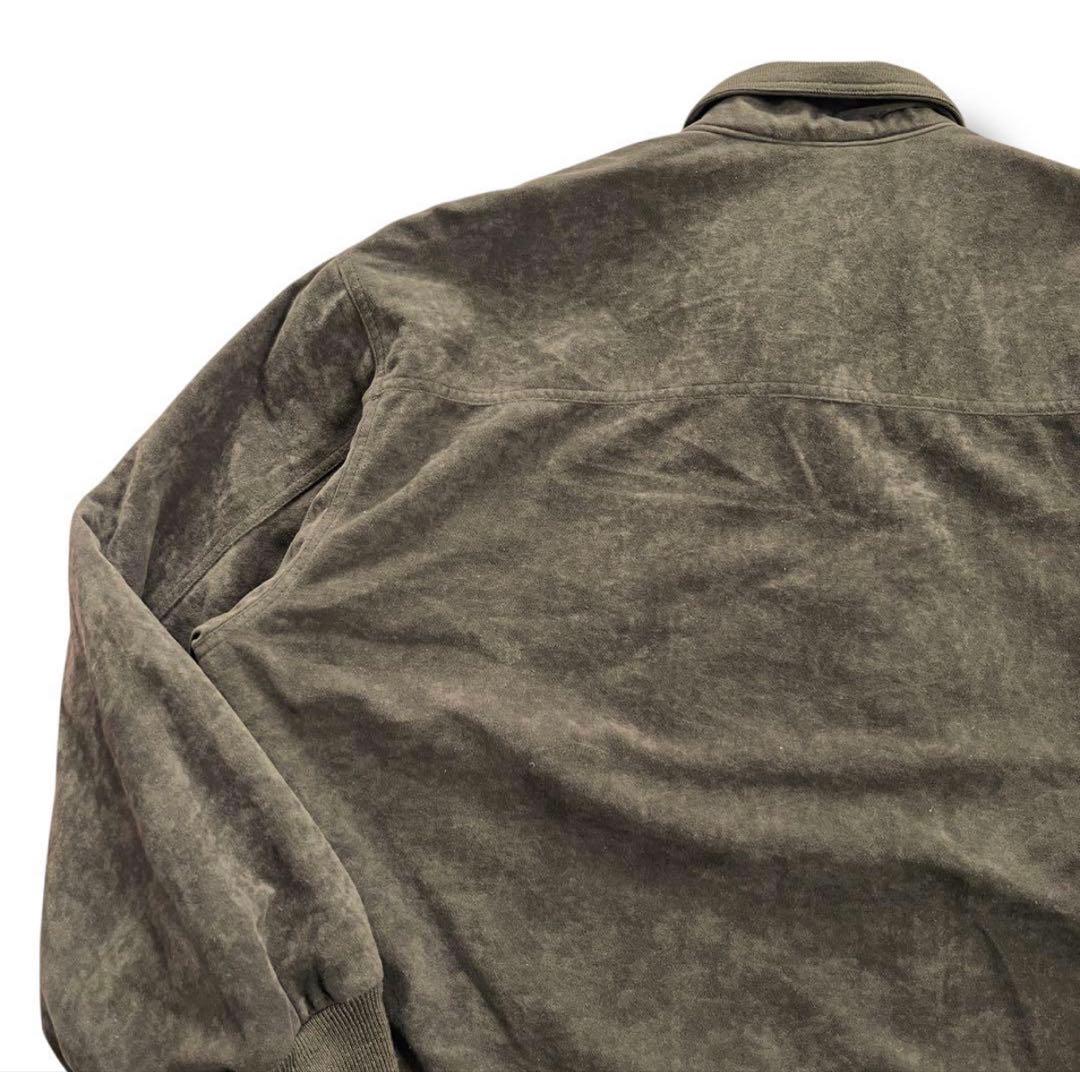 即*読様 Vintage Brown Blouson 短丈 ベロア調 ブルゾン中