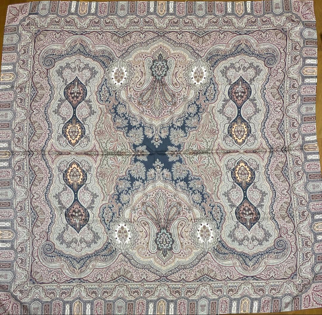 ETRO 大判ストール　シルクウール 正方形