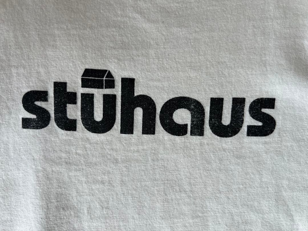 90s OLD STUSSYステューシー stuhaus ロゴ 半袖Tシャツ 白