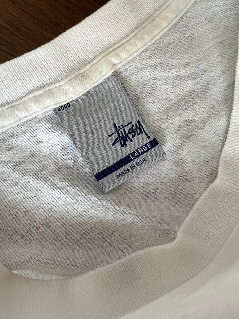 90s OLD STUSSYステューシー stuhaus ロゴ 半袖Tシャツ 白