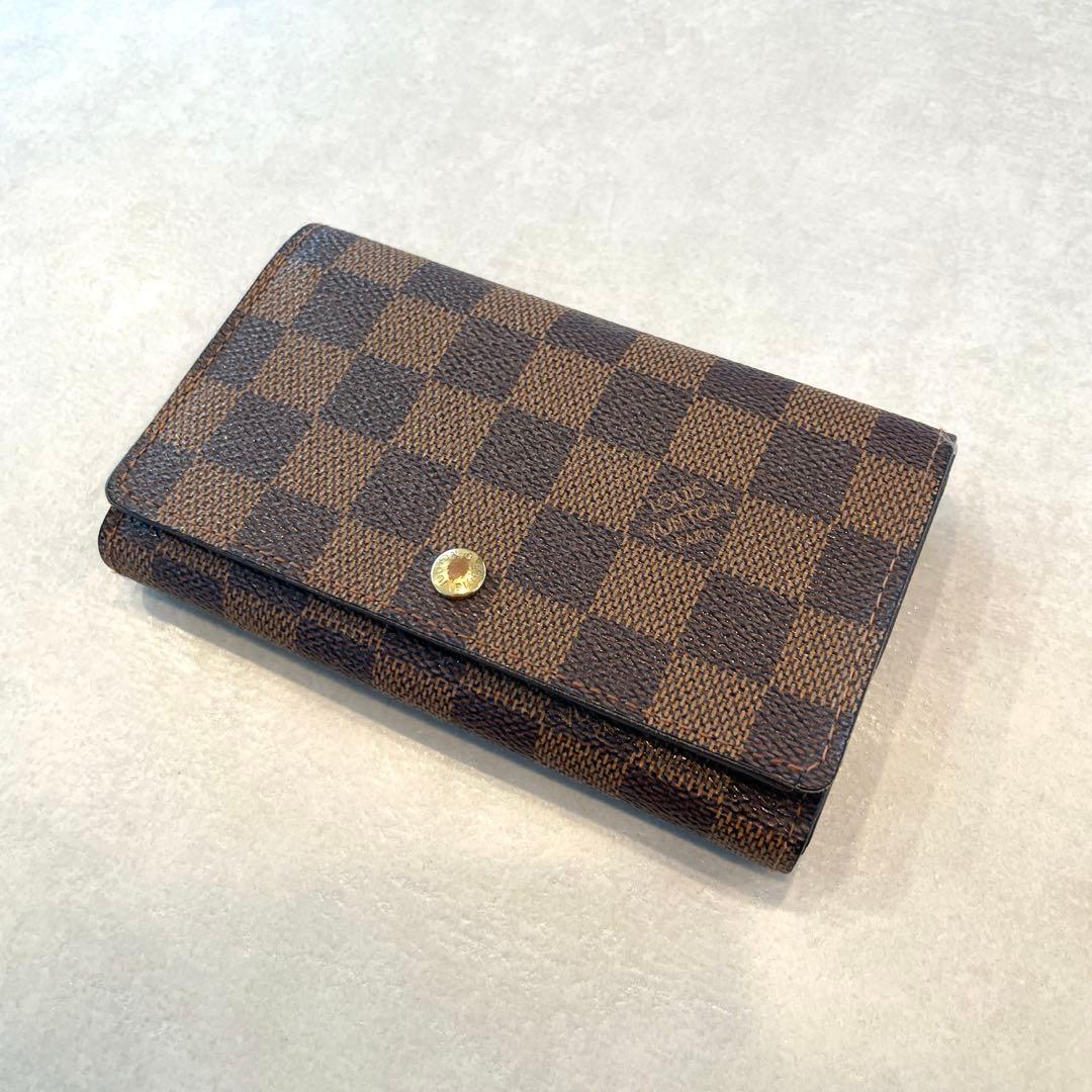 Louis Vuitton ダミエ トレゾール 二つ折り財布
