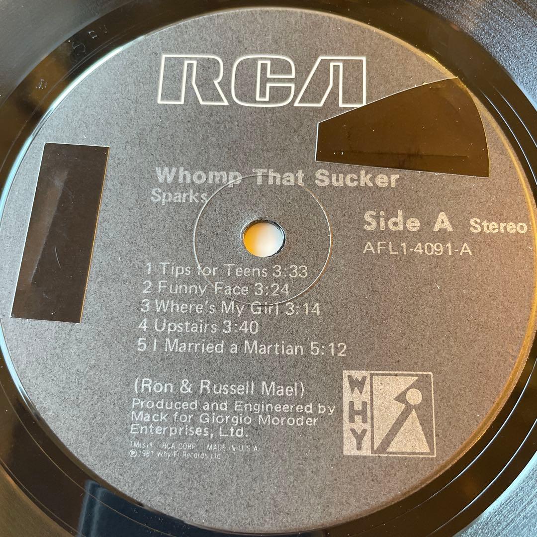 Sparks スパークス　Whomp That Sucker レコード