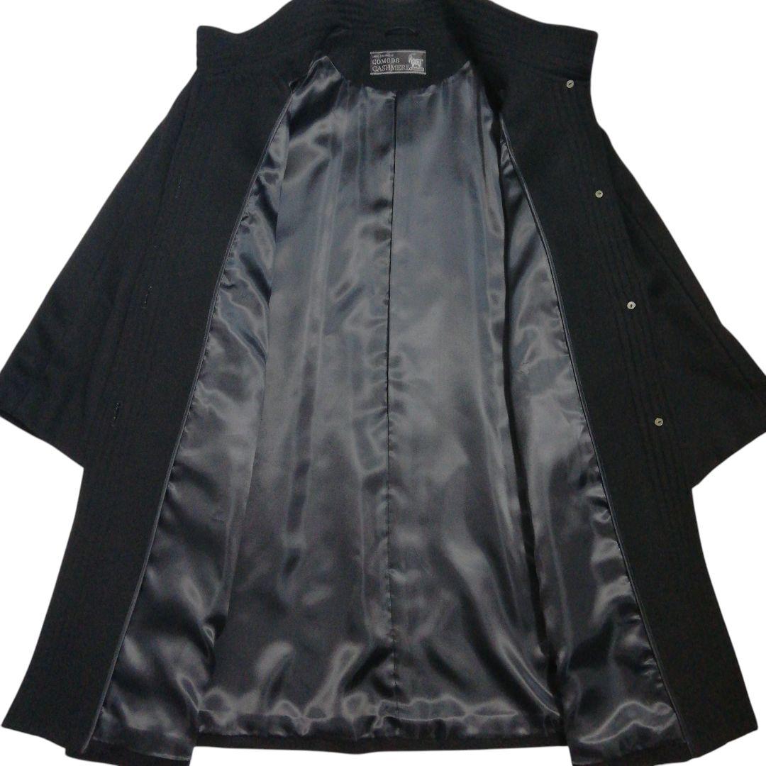 カシミヤ100% レディース コート ロングコート カシミア ブラック 黒 11