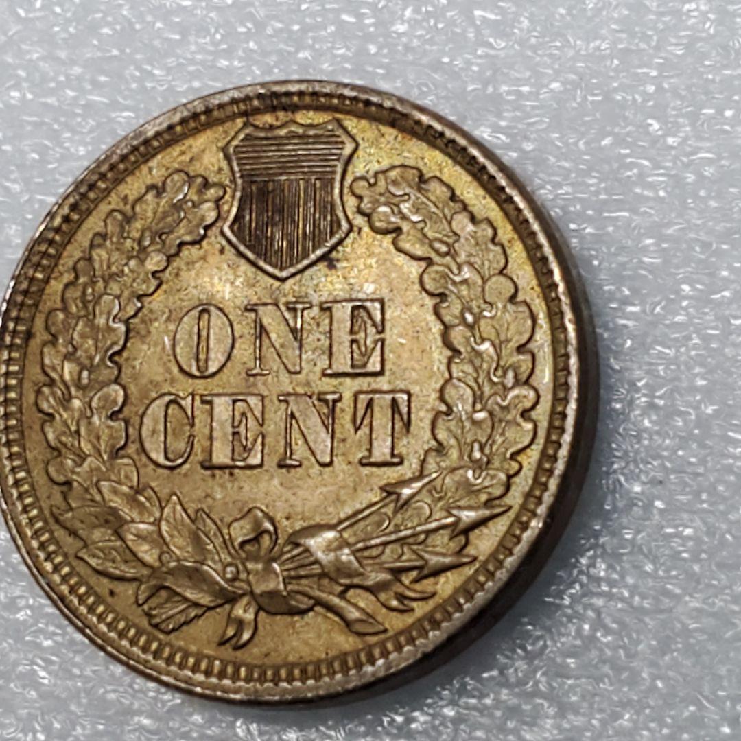 4251.　貴重　未使用　？　1862年　アメリカ　インディアン　1セント