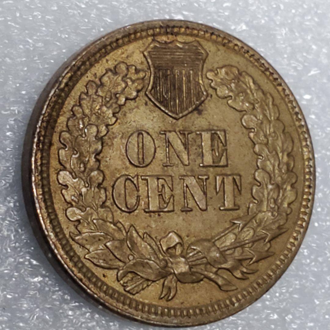 4251.　貴重　未使用　？　1862年　アメリカ　インディアン　1セント
