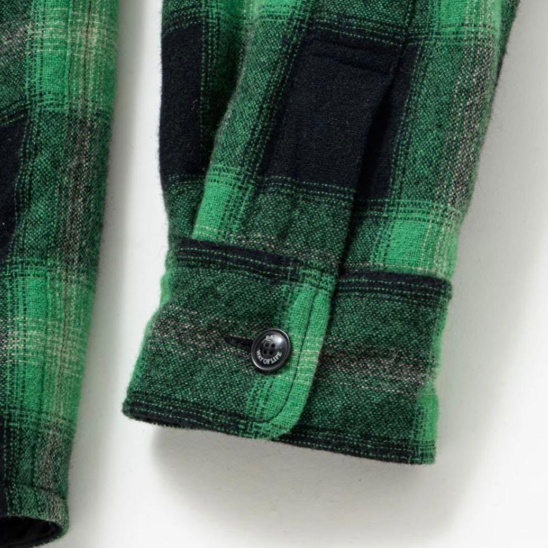 希少 RATS WOOL CHECK SHIRT JKT Sサイズ