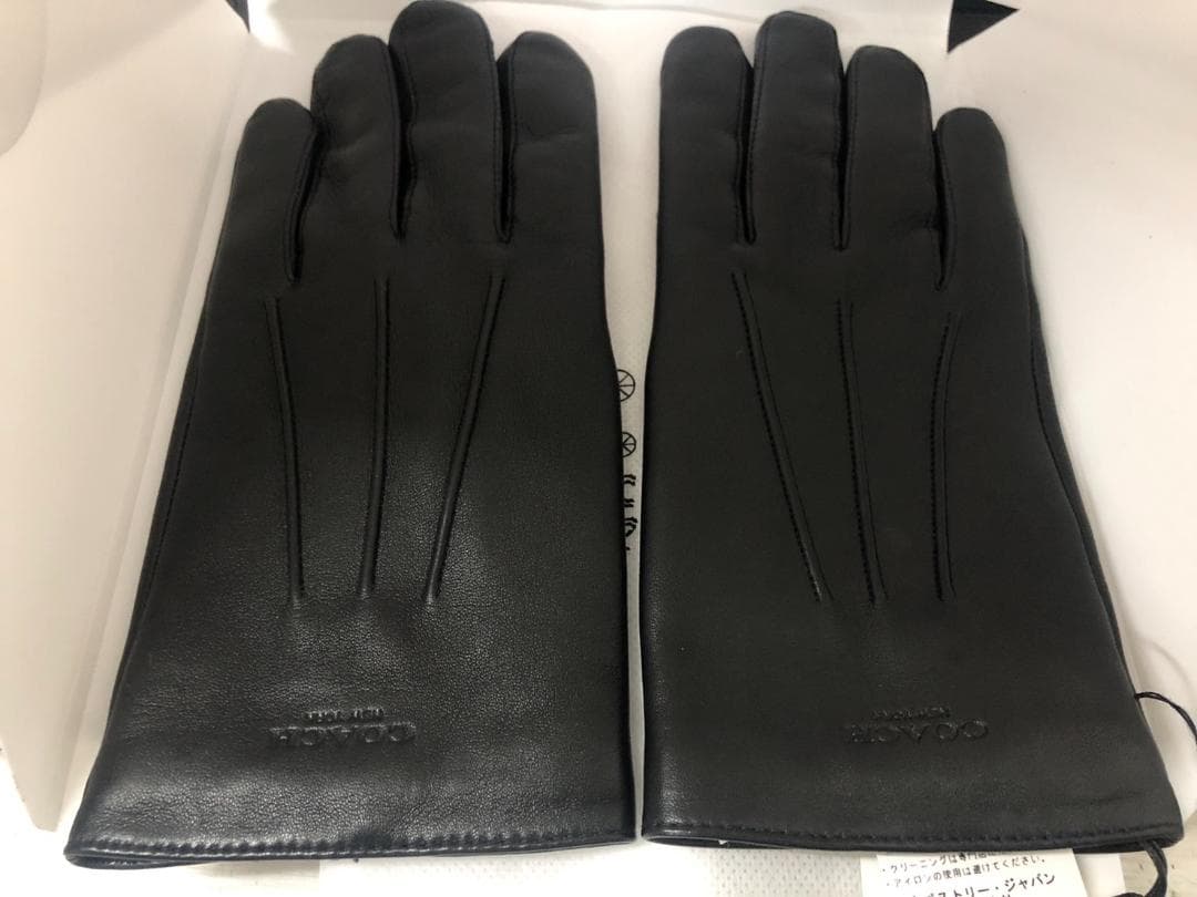 未使用 COACH コーチ シープレザー グローブ C000
