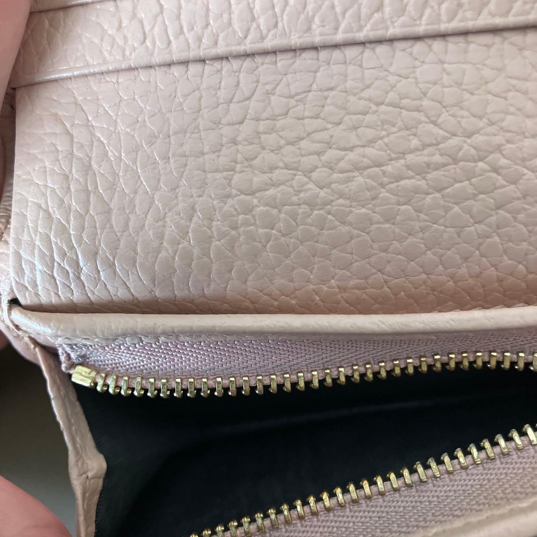 a*;様 GUCCI ミニ財布　マーモント　GGロゴ 二つ折り　ピンク