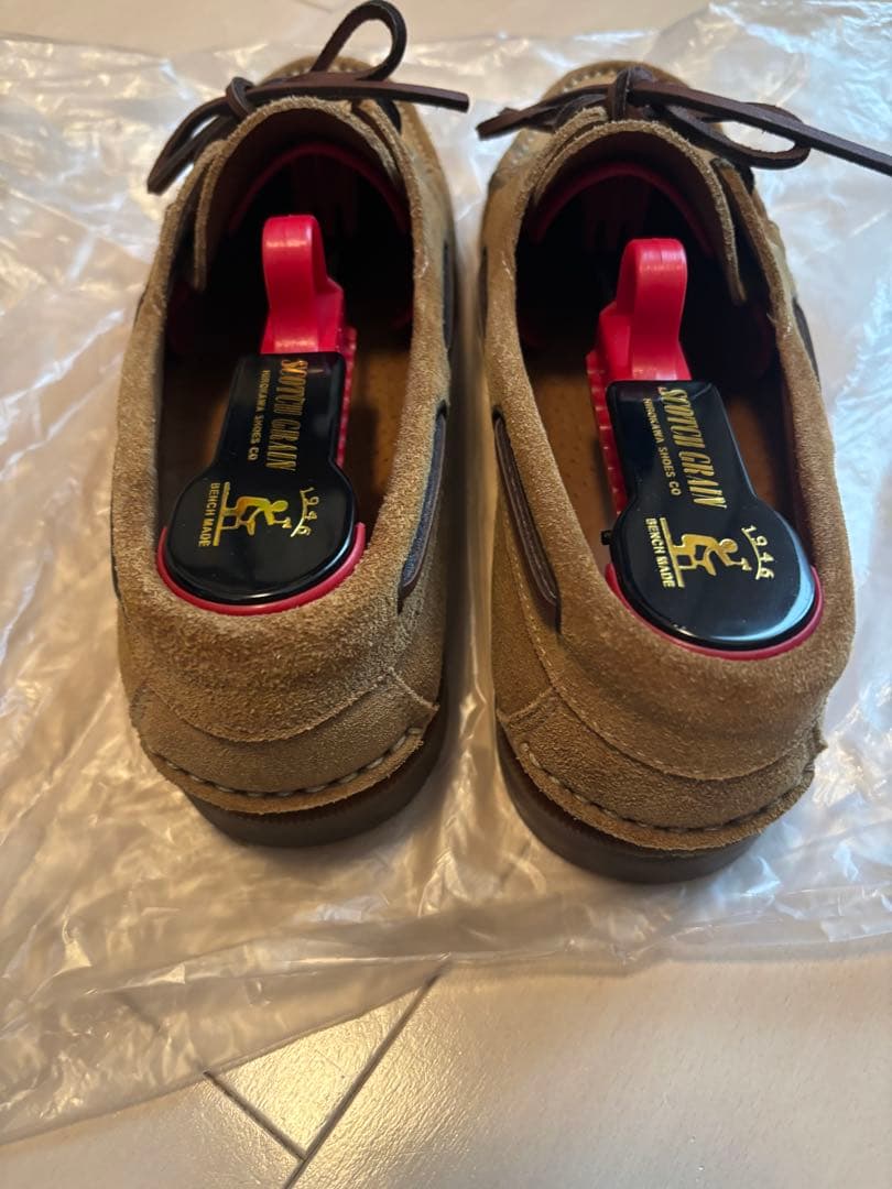 値下げParaboot バース デッキシューズ 7ハーフスエードベージュブラウン