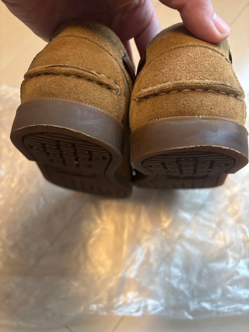 値下げParaboot バース デッキシューズ 7ハーフスエードベージュブラウン