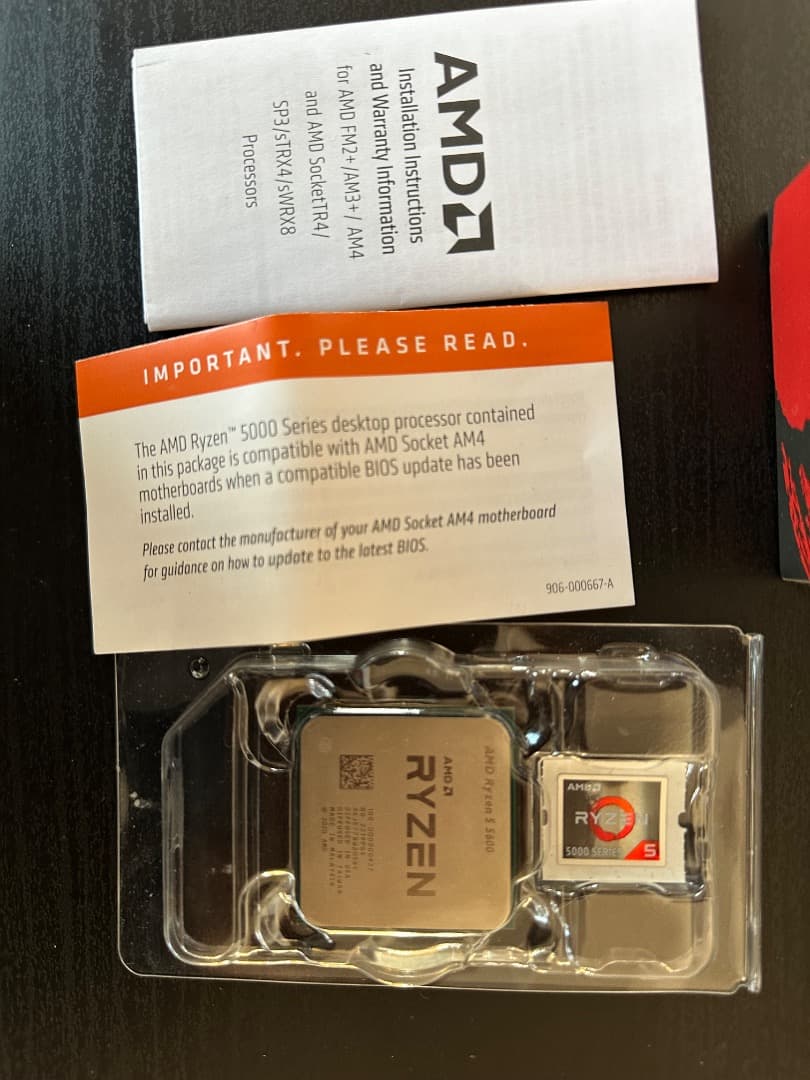 【元箱あり】AMD Ryzen 5 5600 CPU 6コア 12スレッド