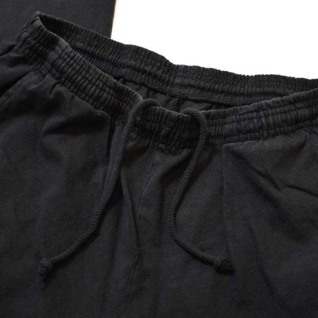 ロサンゼルスアパレル 8.5oz ヘビー ワイド スウェットパンツ 黒　L